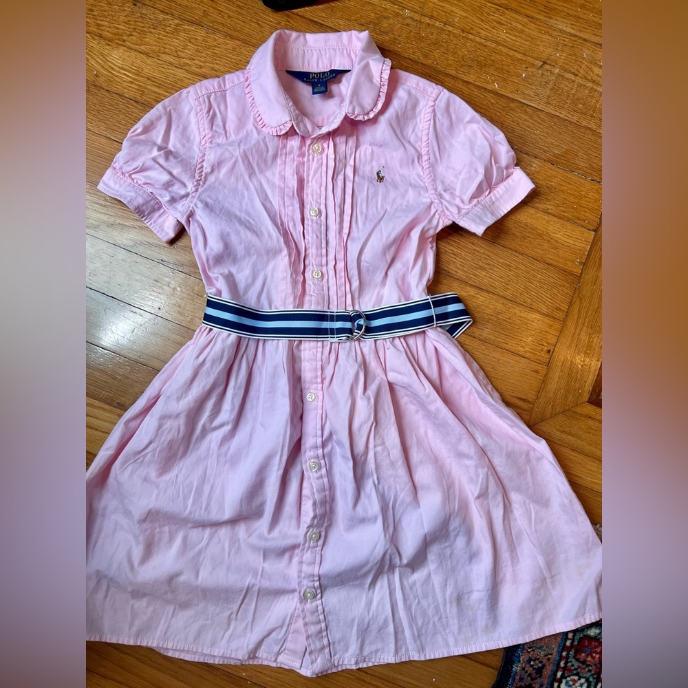 Pink Polo by Ralph Lauren Kids Dress with Belt 6